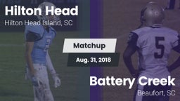 Matchup: Hilton Head vs. Battery Creek  2018