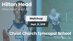Matchup: Hilton Head vs. Christ Church Episcopal School 2018
