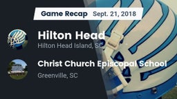 Recap: Hilton Head  vs. Christ Church Episcopal School 2018