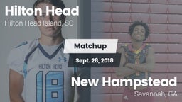 Matchup: Hilton Head vs. New Hampstead  2018