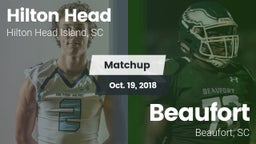 Matchup: Hilton Head vs. Beaufort  2018