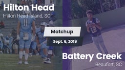 Matchup: Hilton Head vs. Battery Creek  2019