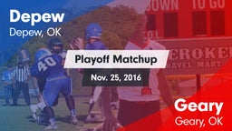Matchup: Depew vs. Geary  2016
