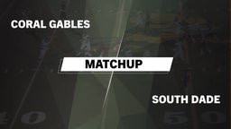Matchup: Coral Gables vs. South Dade 2016