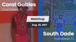 Matchup: Coral Gables vs. South Dade  2017