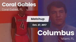 Matchup: Coral Gables vs. Columbus  2017