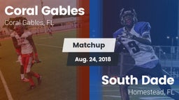 Matchup: Coral Gables vs. South Dade  2018