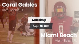 Matchup: Coral Gables vs. Miami Beach  2018