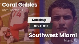 Matchup: Coral Gables vs. Southwest Miami  2018