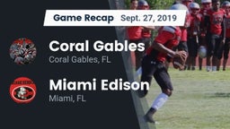 Recap: Coral Gables  vs. Miami Edison  2019