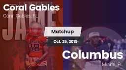 Matchup: Coral Gables vs. Columbus  2019
