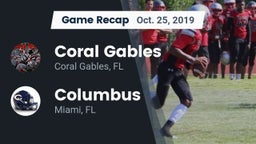 Recap: Coral Gables  vs. Columbus  2019