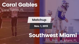 Matchup: Coral Gables vs. Southwest Miami  2019