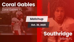 Matchup: Coral Gables vs. Southridge  2020