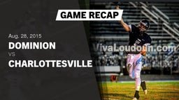 Recap: Dominion  vs. Charlottesville  2015