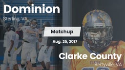 Matchup: Dominion vs. Clarke County  2017