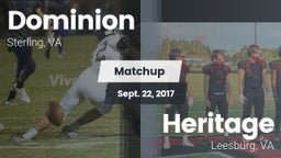 Matchup: Dominion vs. Heritage  2017
