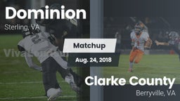 Matchup: Dominion vs. Clarke County  2018