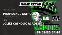 Recap: Providence Catholic  vs. Joliet Catholic Academy  2014