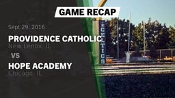 Recap: Providence Catholic  vs. Hope Academy  2016