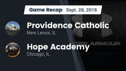 Recap: Providence Catholic  vs. Hope Academy  2018