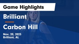 Brilliant  vs Carbon Hill  Game Highlights - Nov. 20, 2023