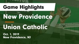 New Providence  vs Union Catholic  Game Highlights - Oct. 1, 2019