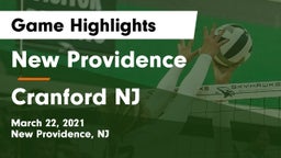 New Providence  vs Cranford  NJ Game Highlights - March 22, 2021