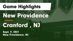 New Providence  vs Cranford , NJ Game Highlights - Sept. 9, 2021