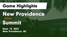 New Providence  vs Summit  Game Highlights - Sept. 12, 2022