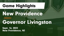 New Providence  vs Governor Livingston  Game Highlights - Sept. 16, 2022