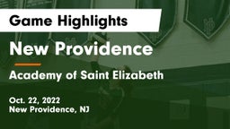 New Providence  vs Academy of Saint Elizabeth Game Highlights - Oct. 22, 2022