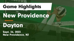 New Providence  vs Dayton  Game Highlights - Sept. 26, 2023