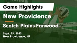 New Providence  vs Scotch Plains-Fanwood  Game Highlights - Sept. 29, 2023