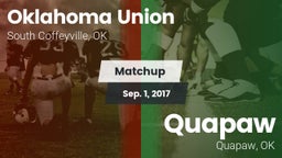 Matchup: Oklahoma Union vs. Quapaw  2017