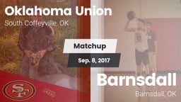 Matchup: Oklahoma Union vs. Barnsdall  2017