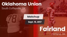 Matchup: Oklahoma Union vs. Fairland  2017