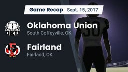 Recap: Oklahoma Union  vs. Fairland  2017