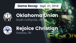 Recap: Oklahoma Union  vs. Rejoice Christian  2018