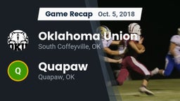 Recap: Oklahoma Union  vs. Quapaw  2018