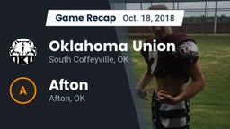 Recap: Oklahoma Union  vs. Afton  2018