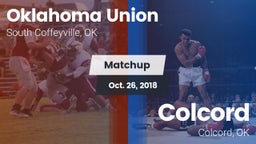 Matchup: Oklahoma Union vs. Colcord  2018