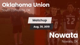 Matchup: Oklahoma Union vs. Nowata  2019