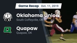 Recap: Oklahoma Union  vs. Quapaw  2019