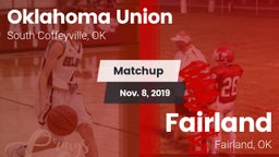 Matchup: Oklahoma Union vs. Fairland  2019