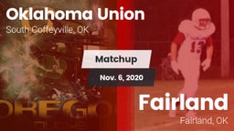 Matchup: Oklahoma Union vs. Fairland  2020