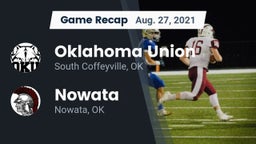 Recap: Oklahoma Union  vs. Nowata  2021
