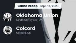 Recap: Oklahoma Union  vs. Colcord  2023