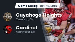 Recap: Cuyahoga Heights  vs. Cardinal  2018