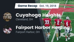Recap: Cuyahoga Heights  vs. Fairport Harbor Harding  2018